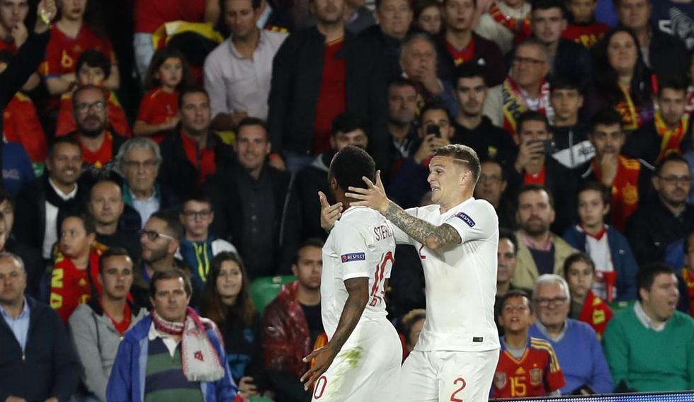 España vs. Inglaterra en el Benito Villamarín por la UEFA Nations League. (Foto: AP)