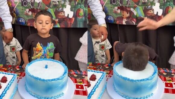 El pequeño sorprendió a todos con su inesperada reacción durante su cumpleaños. (Foto: @a_pargzz?/TikTok)