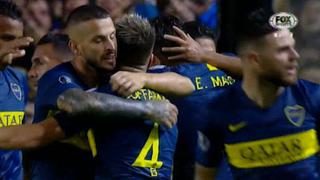 La Bombonera se vino abajo: Reynoso anotó el primero de cabeza por Copa Libertadores [VIDEO]