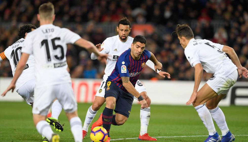 Barcelona frente al Valencia ver EN VIVO ESPN 2: narración, canales, horarios y Stream por la Liga Santander 2019. (Foto: Agencias)