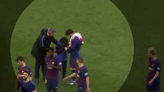 ¡Te pillaron, Leo! El gesto de Messi con un niño que saltó a la cancha tras burlar la seguridad de Camp Nou
