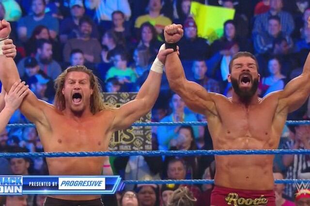 Dolph Ziggler y Bobby Roode ganaron el Gauntlet Match por parejas. (Foto: WWE)