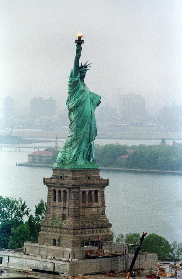 La estatua de la libertad se ubica en la ciudad de Nueva York (Foto: AFP)