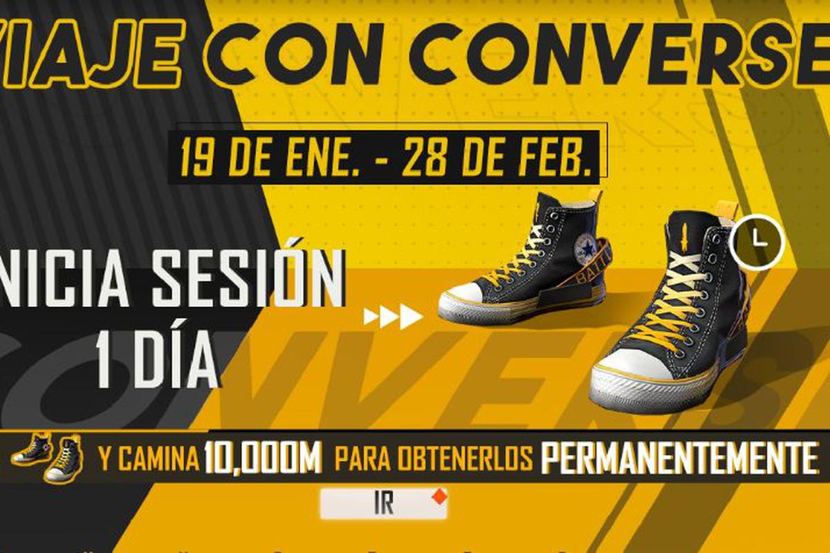 Fire: guía para obtener gratis las zapatillas Converse en Battle Royale | Garena | México | España | DEPOR-PLAY | DEPOR