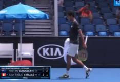 ¡La sigue luchando! El tremendo quiebre que le da esperanzas a Juan Pablo Varillas en la ‘Qualy’ del Australian Open 2020 [VIDEO]