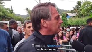 Incómodo momento: Bolsonaro fue prohibido de entrar a estadio por no haberse vacunado [VIDEO]