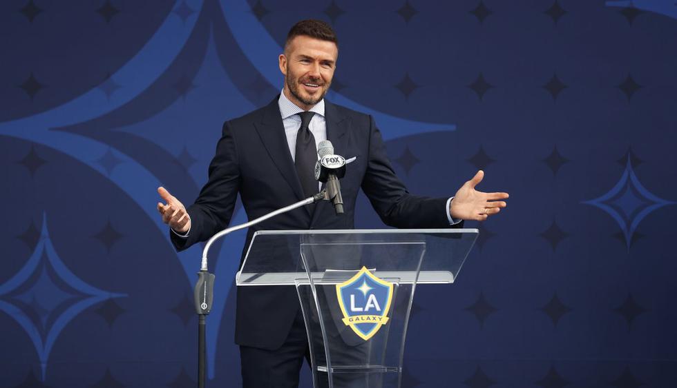 David Beckham galardonado como ícono de la moda, el deporte y por su constante ayuda humanitaria. (Foto: AFP)