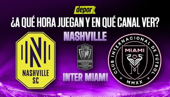 Inter Miami y Nashville se enfrentarán por la Concachampions. (Diseño: Depor).