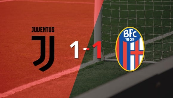 Juventus y Bologna se repartieron los puntos en un 1 a 1