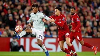 ¡Empate en Anfield! Bayern Munich y Liverpool igualaron 0-0 por Champions League 2019