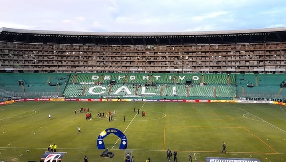 Así luce el césped del Estadio de Palmaseca para el duelo entre Melgar vs. Deportivo Cali. (Foto: Difusión)