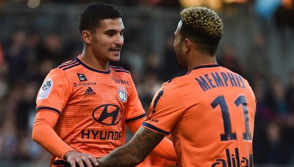 Depay y Aouar seguirán en Lyon, salvo cambios de última hora. (Foto: AFP)