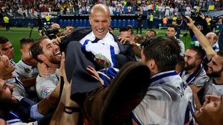 Zidane, ¿qué tal el título liguero del Real Madrid?: "Me siento de puta madre"