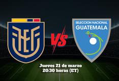 ¿Qué canal transmitió Ecuador vs. Guatemala desde el Red Bull Arena New Jersey?