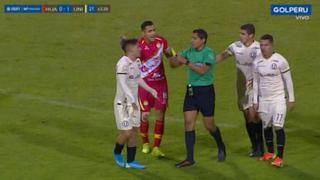 El error del árbitro que casi deja a Alejandro Hohberg fuera del clásico ante Alianza Lima [VIDEO]