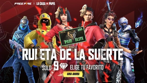 Ruleta de la Suerte en Free Fire