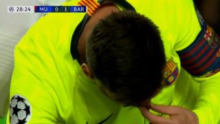 “Le rompieron el tabique”: el KO de Lionel Messi en Barcelona vs. Manchester United [VIDEO]