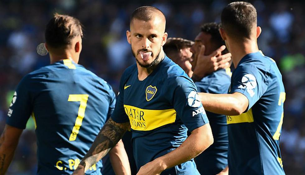 Boca Juniors venció 2-0 a Godoy Cruz en La Bombonera por la decimoséptima jornada de la Superliga Argentina 2019. (Getty)