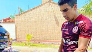 Amor a la distancia: Sebastián Fernández entrena con camiseta de Universitario que Luis Urruti le regaló [VIDEO]