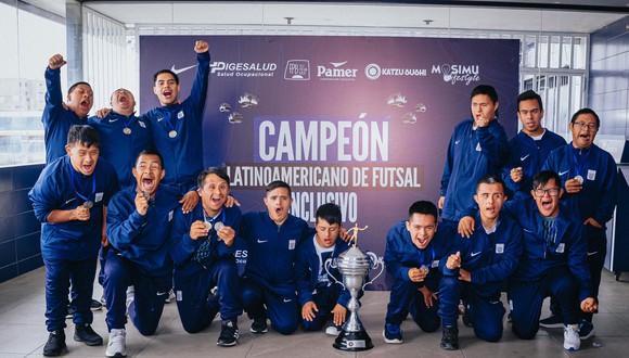 Alianza Lima reconoció a sus campeones de la Copa Latinoamericana de Futsal Inclusivo. (Foto: Prensa AL)