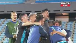 El del triunfo agónico: gol de Miranda para el 1-0 de Racing vs. River de Uruguay [VIDEO]