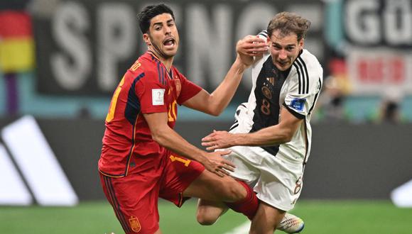 España y Alemania empataron a un gol por el Mundial Qatar 2022. (Foto: AFP)