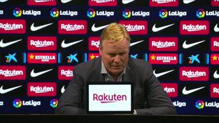 Ronald Koeman tras la derrota del Barcelona: “Hemos demostrado que no somos inferiores al Madrid”