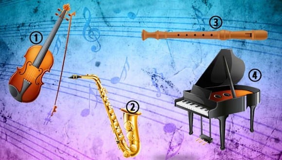TEST VISUAL | En esta imagen hay varios instrumentos musicales. Debes elegir uno. (Foto: namastest.net)