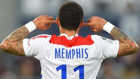 Memphis Depay acaba contrato con el Lyon al final de temporada. (Foto: AFP)