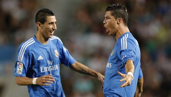 Di María y Cristiano Ronaldo fueron compañeros en Real Madrid durante cuatro temporadas. (Foto: AFP)
