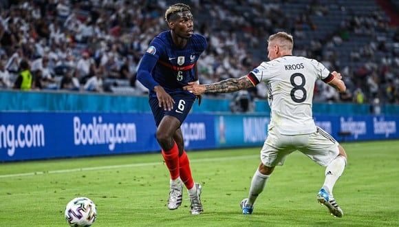 Paul Pogba generó el gol del triunfo de Francia ante Alemania. (Foto: Agencias)