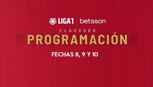 Programación de partidos del Torneo Clausura.