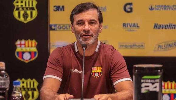 Fabián Bustos es entrenador de Barcelona SC desde 2020. (Foto: Agencias)