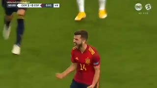 En la agonia del partido: Gayá marcó el 1-1 para España vs. Alemania por la Nations League [VIDEO]
