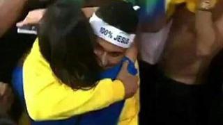 Neymar protagonizó efusivo abrazo con su ex luego del título en Río 2016
