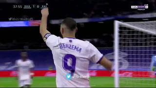 De 9, de goleador: Karim Benzema marcó el 2-0 del Real Madrid vs. Rayo por LaLiga [VIDEO]