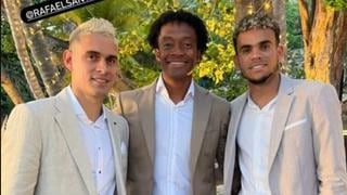 Café con elegancia: Cuadrado, Luis Díaz y Borré estuvieron en el matrimonio de Mateus Uribe
