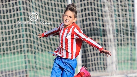 Christian Minchola tenía 14 años y jugaba en las categorías menores del Atlético de Madrid.
