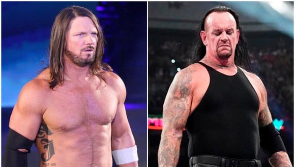 AJ Styles y The Undertaker se verán las caras este fin de semana en 'La Vitrina de los Inmortales'. (Foto: WWE)