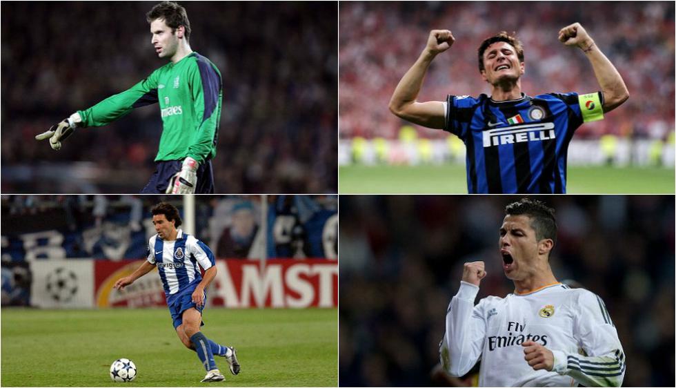 La UEFA seleccionó a los once mejores jugadores que dirigió Mourinho (Collage).