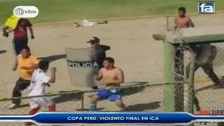 Copa Perú: terrible batalla campal se desató en Ica