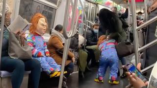 Todo lo que se sabe sobre el video viral de ‘Chucky’ atacando gente en el subterráneo