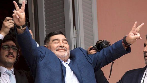 Diego Maradona dirige a la fecha a Gimnasia y Esgrima de La Plata. (Getty Images)