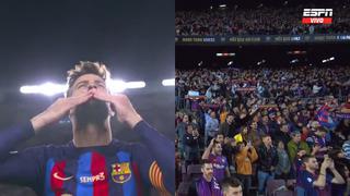 A sus pies: el Camp Nou se rinde ante Piqué en su último partido como profesional [VIDEO]