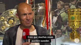 Arjen Robben en busca de una actividad relacionada con el fútbol