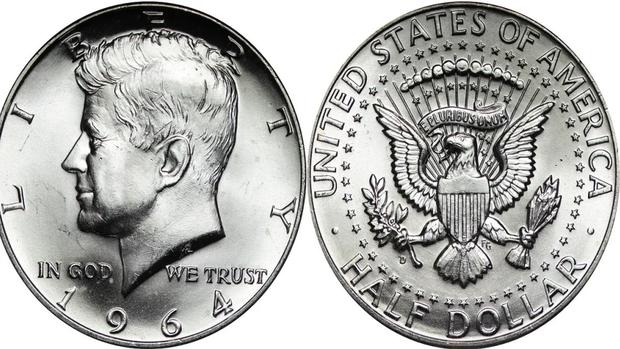La moneda Kennedy Half Dollar de 1964 (Foto: Shutterstock)