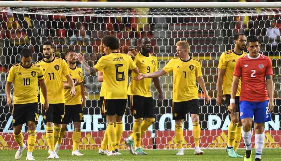 Bélgica goleó 4-1 a Costa Rica previo al Mundial Rusia 2018 (Foto: Agencias).