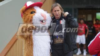 Perú vs. Holanda: ni Ricardo Gareca se salvó del travieso cuy que visitó el entrenamiento [FOTOS]