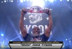 ¡Apadrinó el cinturón! Mike Tyson presentó el nuevo título de AEW durante el evento Double or Nothing en Florida [VIDEO]