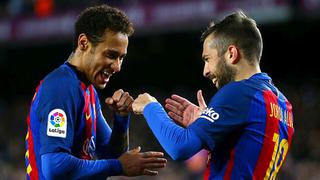 Jordi Alba: "Para mí, mucho mejor sin Neymar"